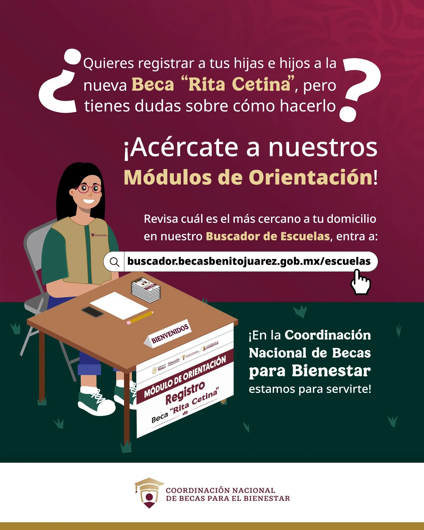 Módulos de orientación de Beca Rita Cetina
